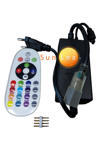 ریموت ریسه شلنگی 5050 سانلکس RGB چهار سیم 220 ولت