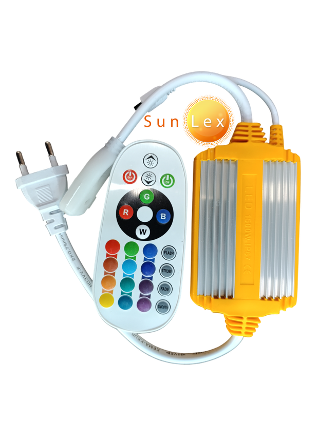 ریموت ریسه شلنگی 5050 وایرلس RGB سانلکس 220 ولت 1500 وات