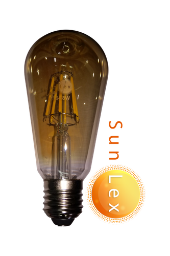 لامپ فیلامنتی 8 وات سانلکس سرپیچ معمولی (E27) شش پر آفتابی